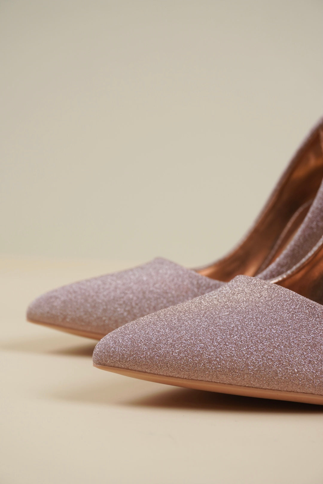Shimmer Pumps - Champagne