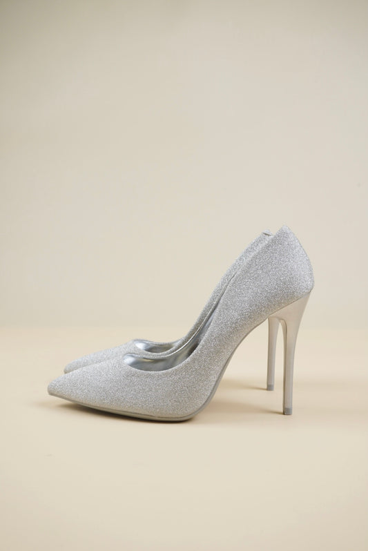 Shimmer Pumps - Silver