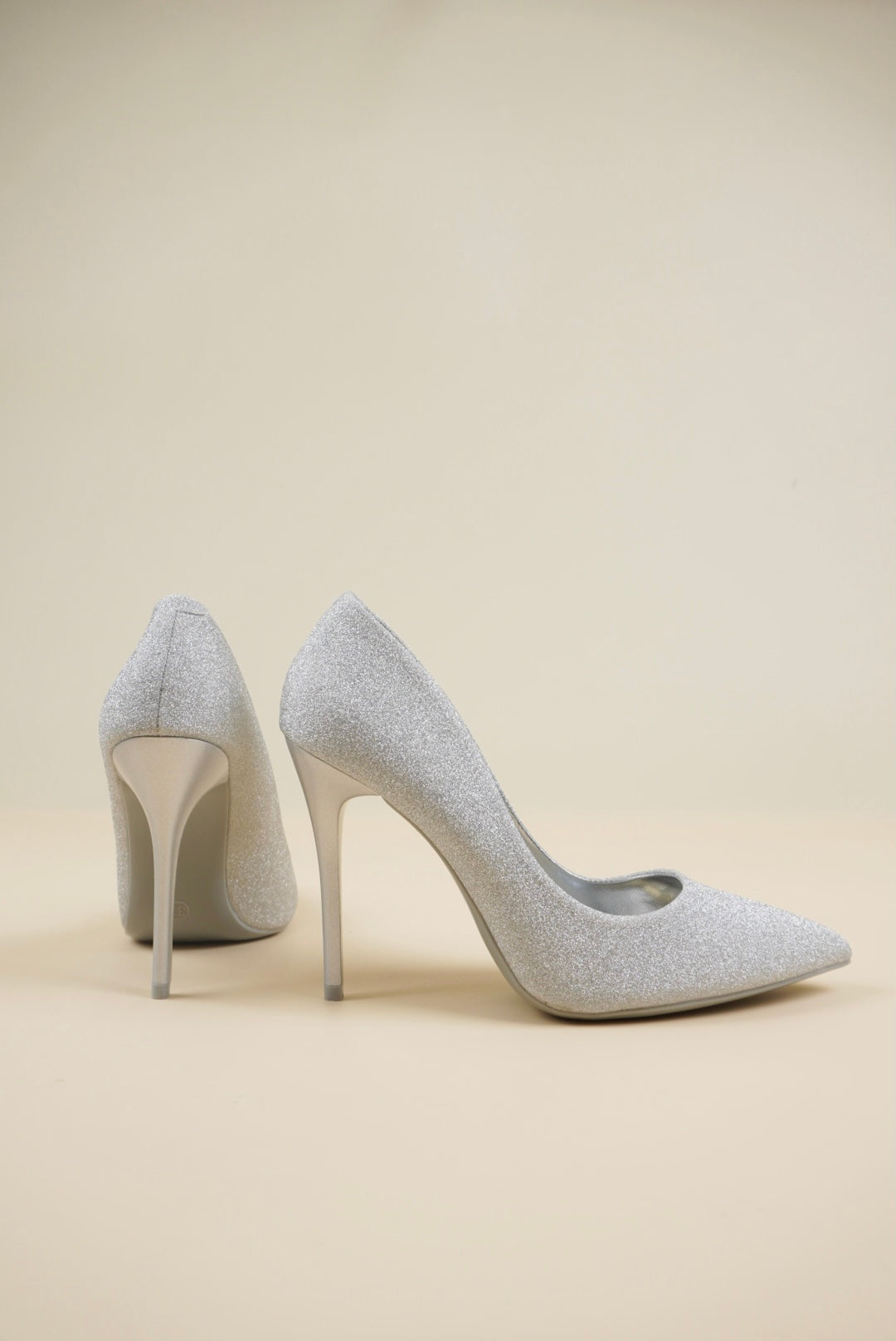 Shimmer Pumps - Silver