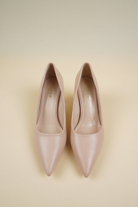 Office Pumps - Nude