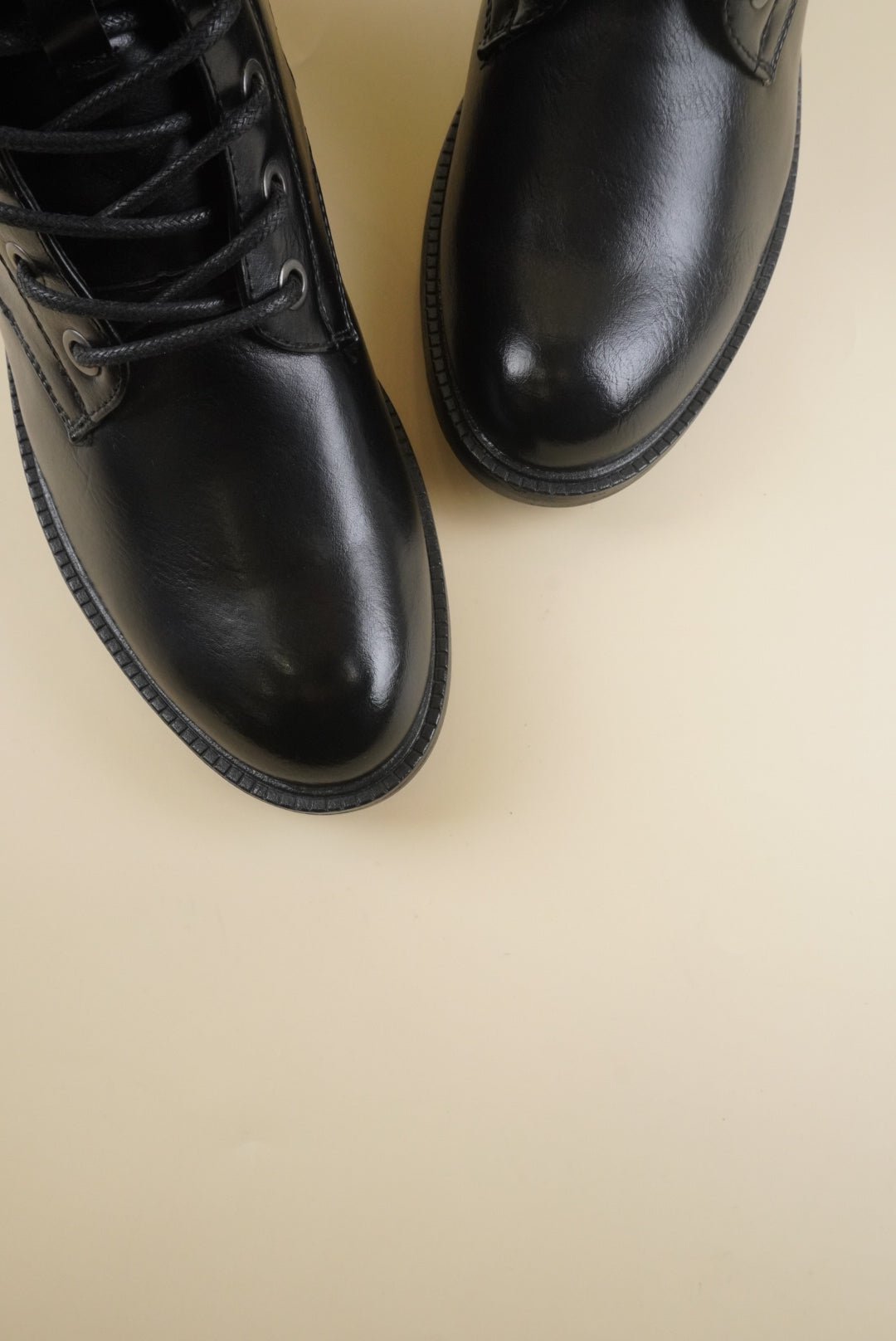 Zipper Ankle Boots - Black