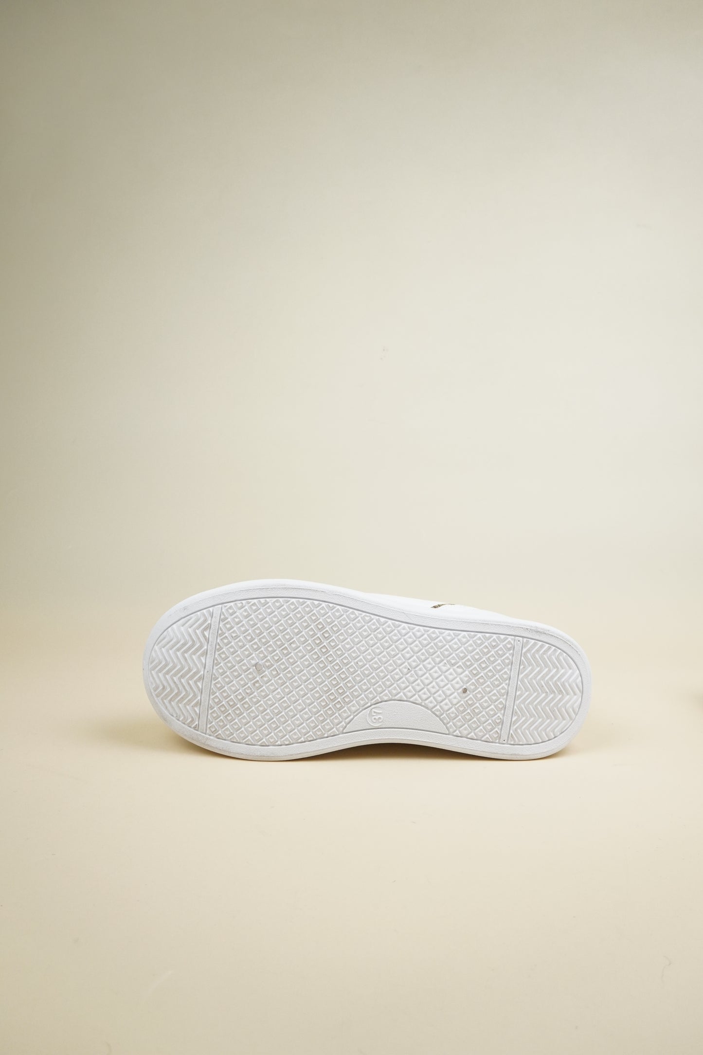 Platform Sneakers - White/Gold