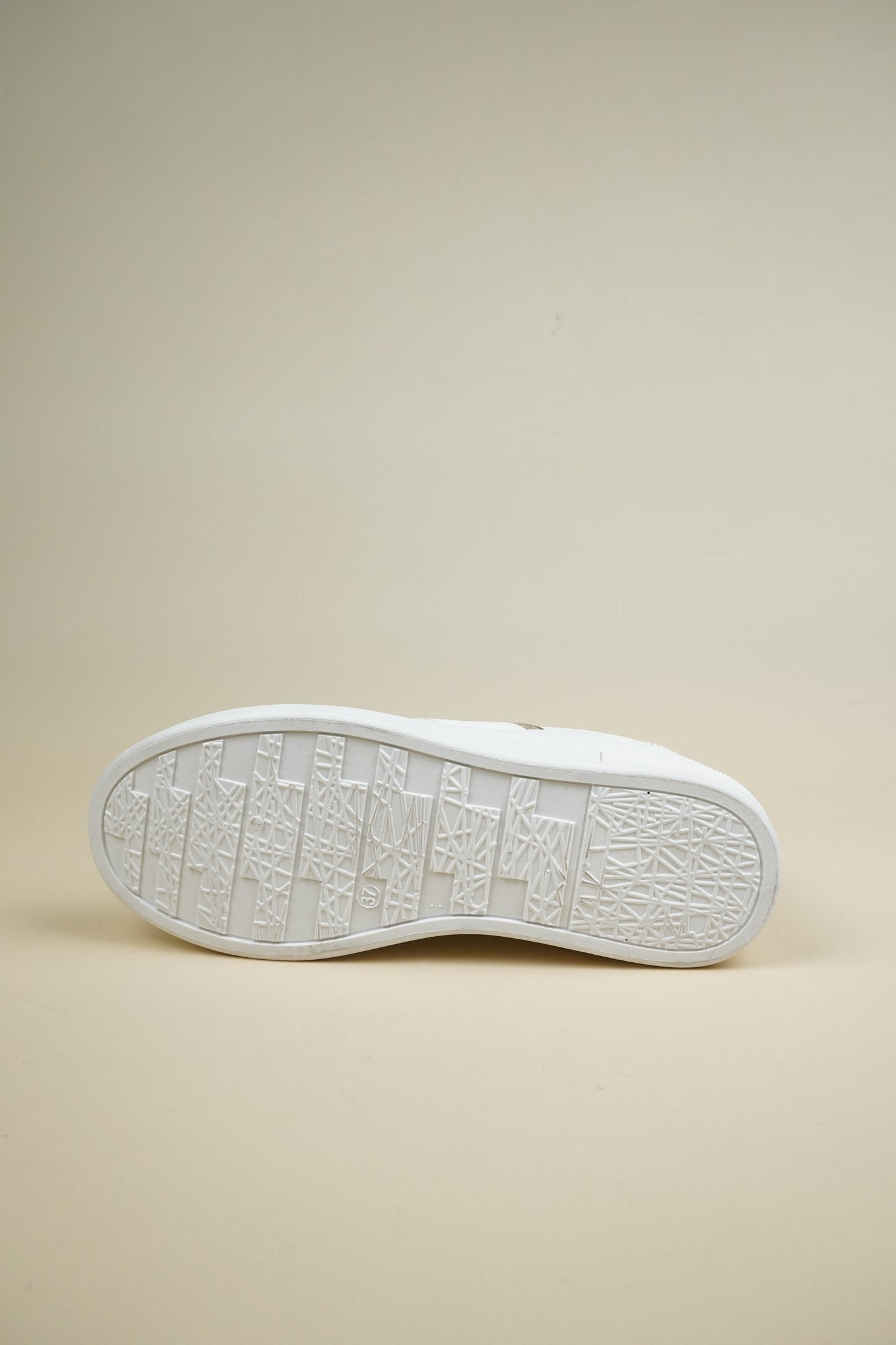 Wedge Sneakers - White/Silver