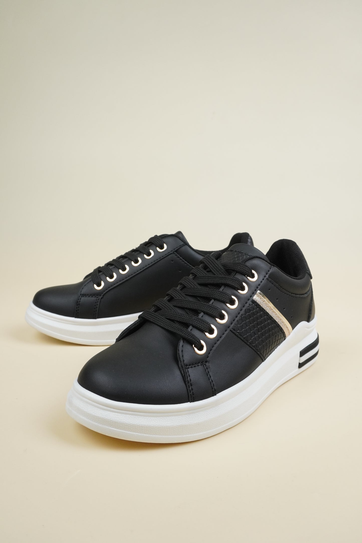 Wedge Sneakers - Black