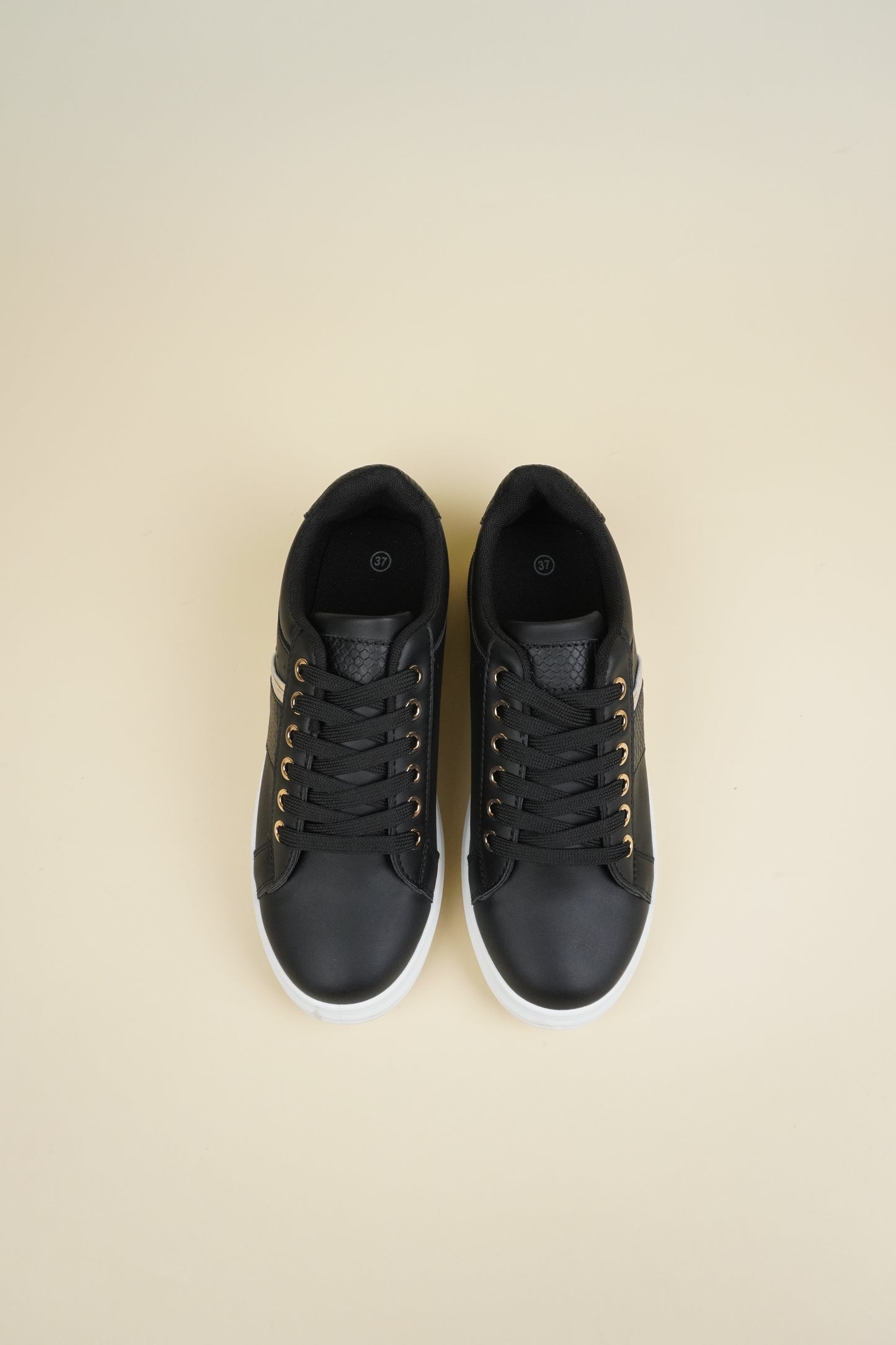 Wedge Sneakers - Black
