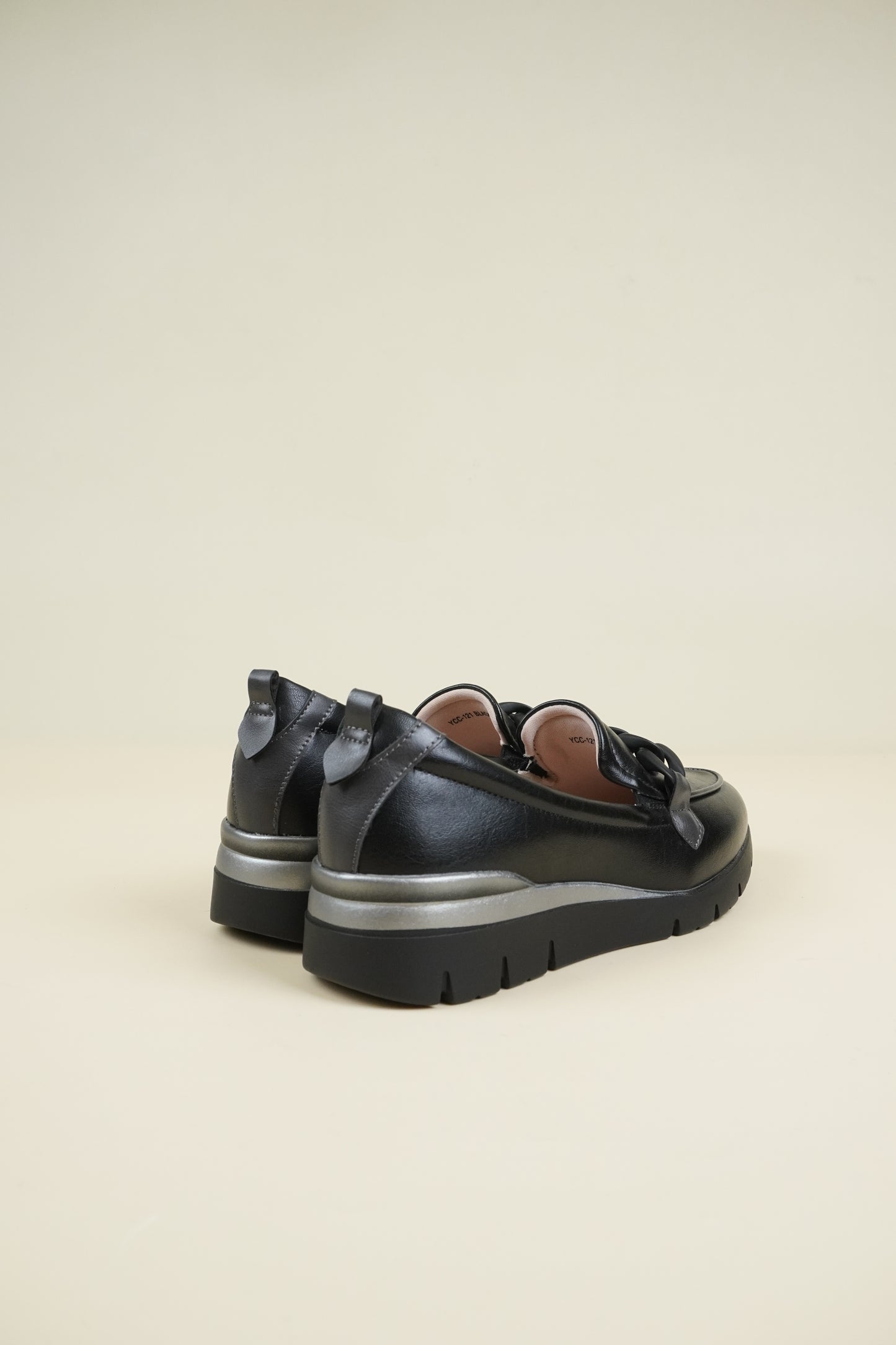 Ladies' Wedge Loafers - Black