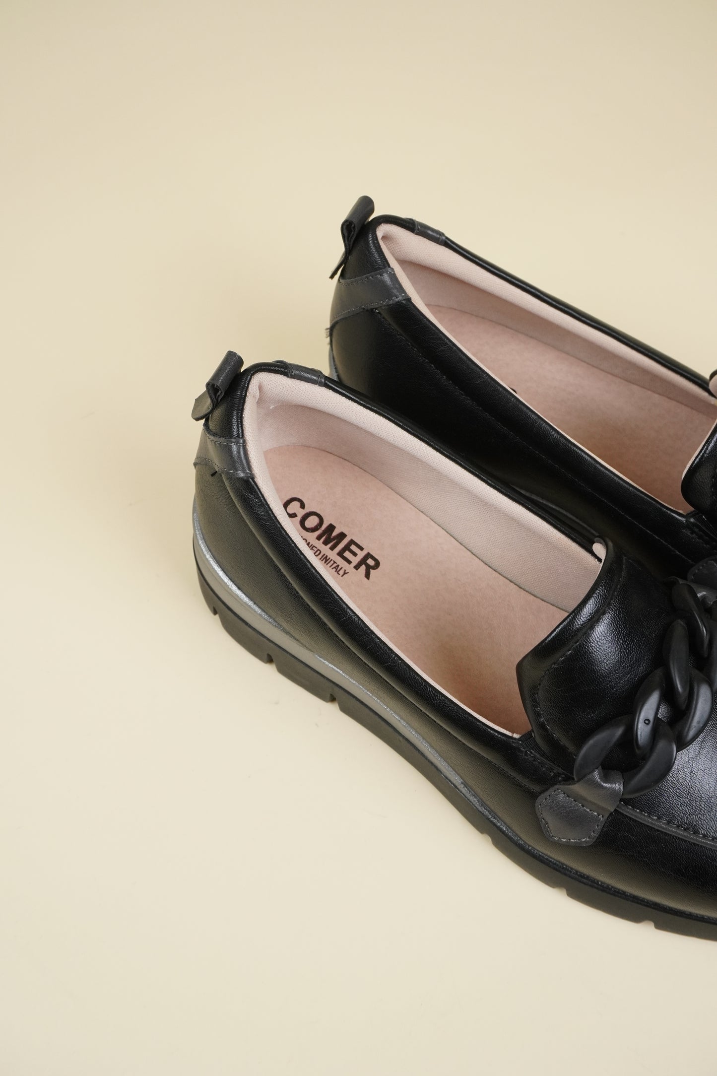 Ladies' Wedge Loafers - Black