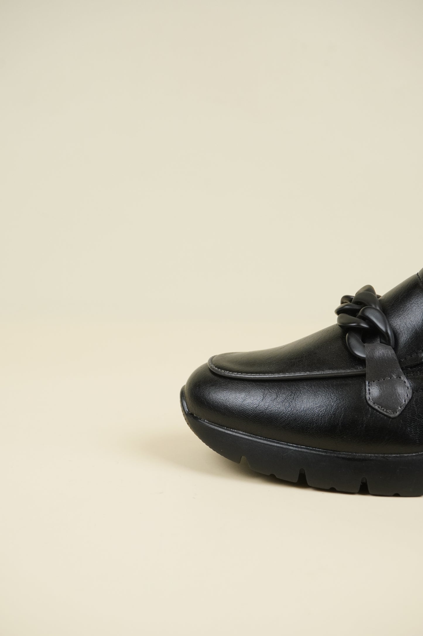 Ladies' Wedge Loafers - Black