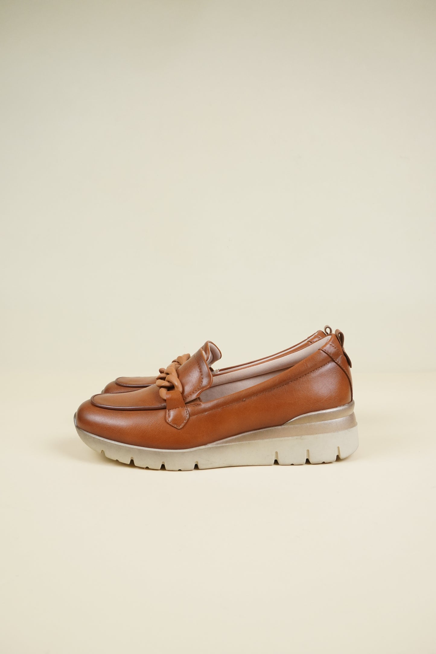 Ladies' Wedge Loafers - Camel