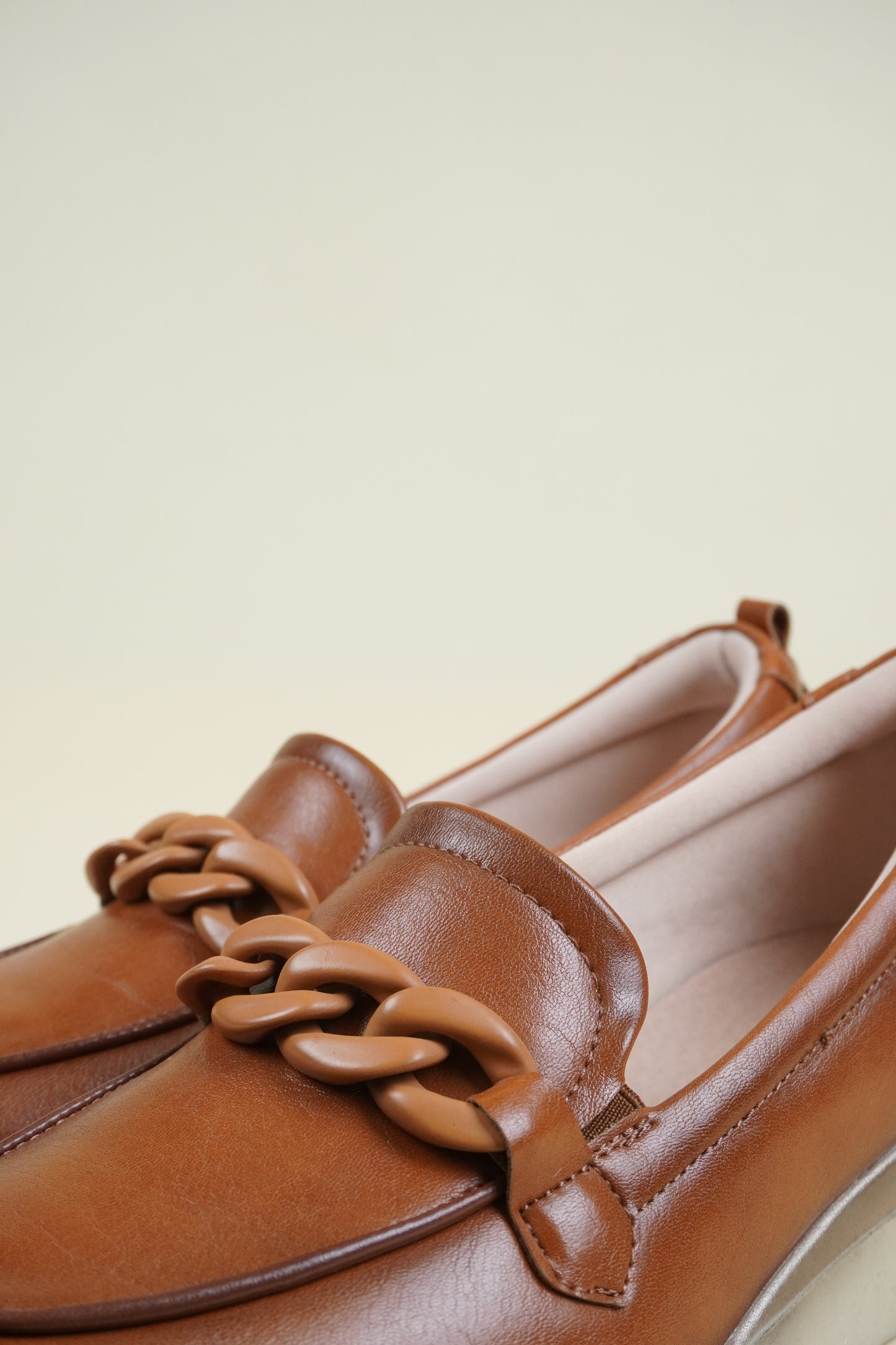 Ladies' Wedge Loafers - Camel
