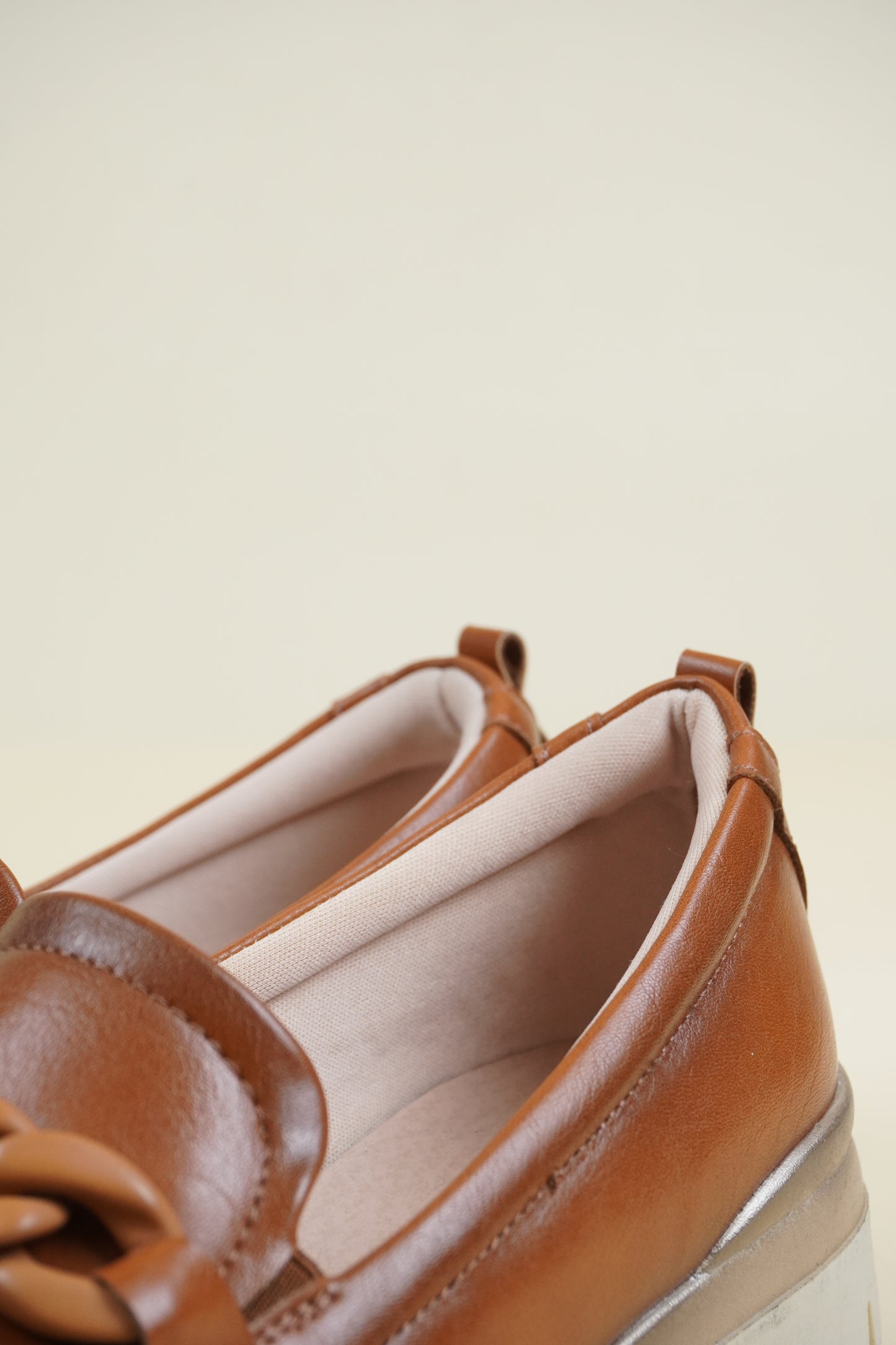 Ladies' Wedge Loafers - Camel