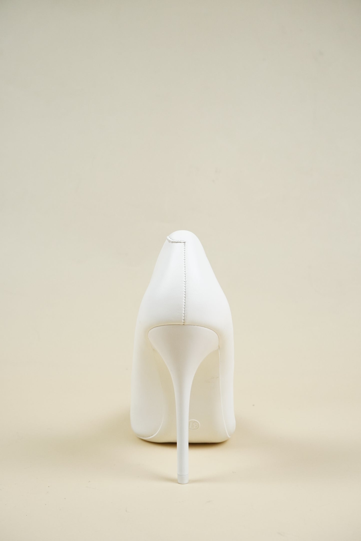 Classic Leather High Heels - White