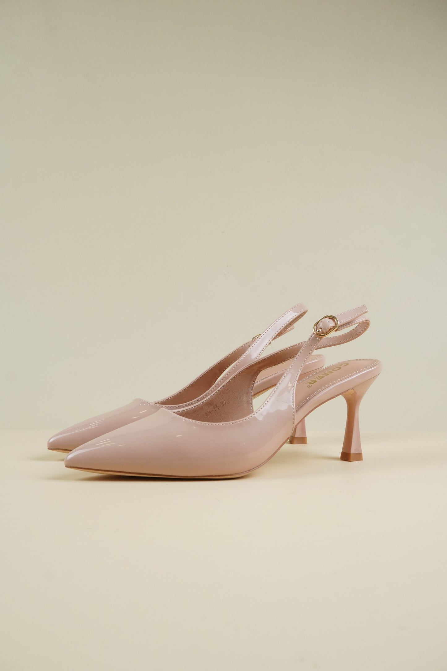 Classic Slingback Heels - Nude