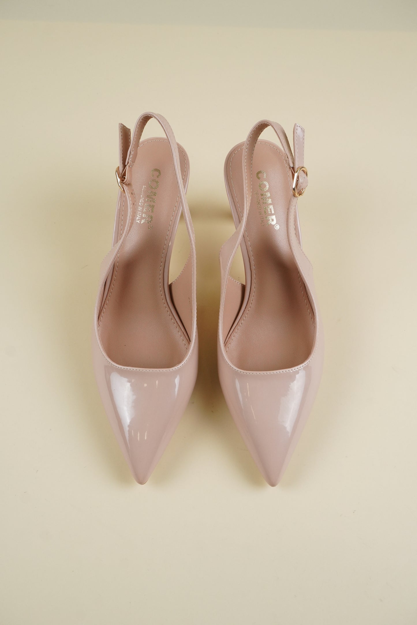 Classic Slingback Heels - Nude