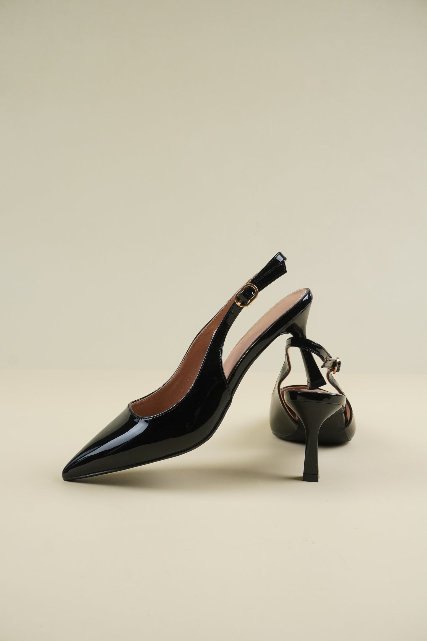 Classic Slingback Heels - Black