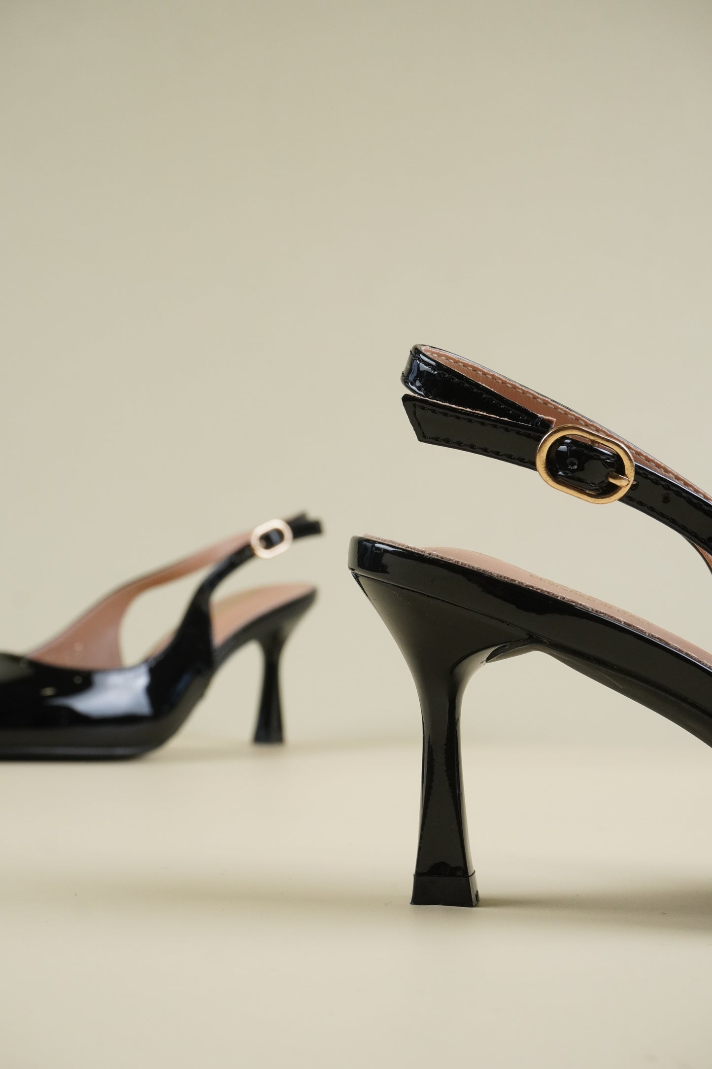 Classic Slingback Heels - Black