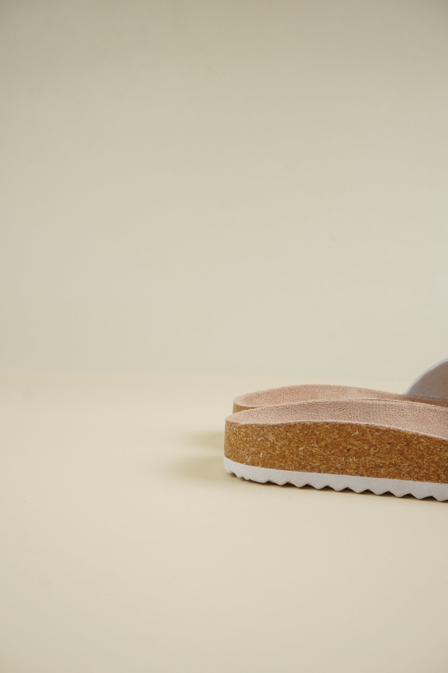 Single-Buckle Slippers - Champagne