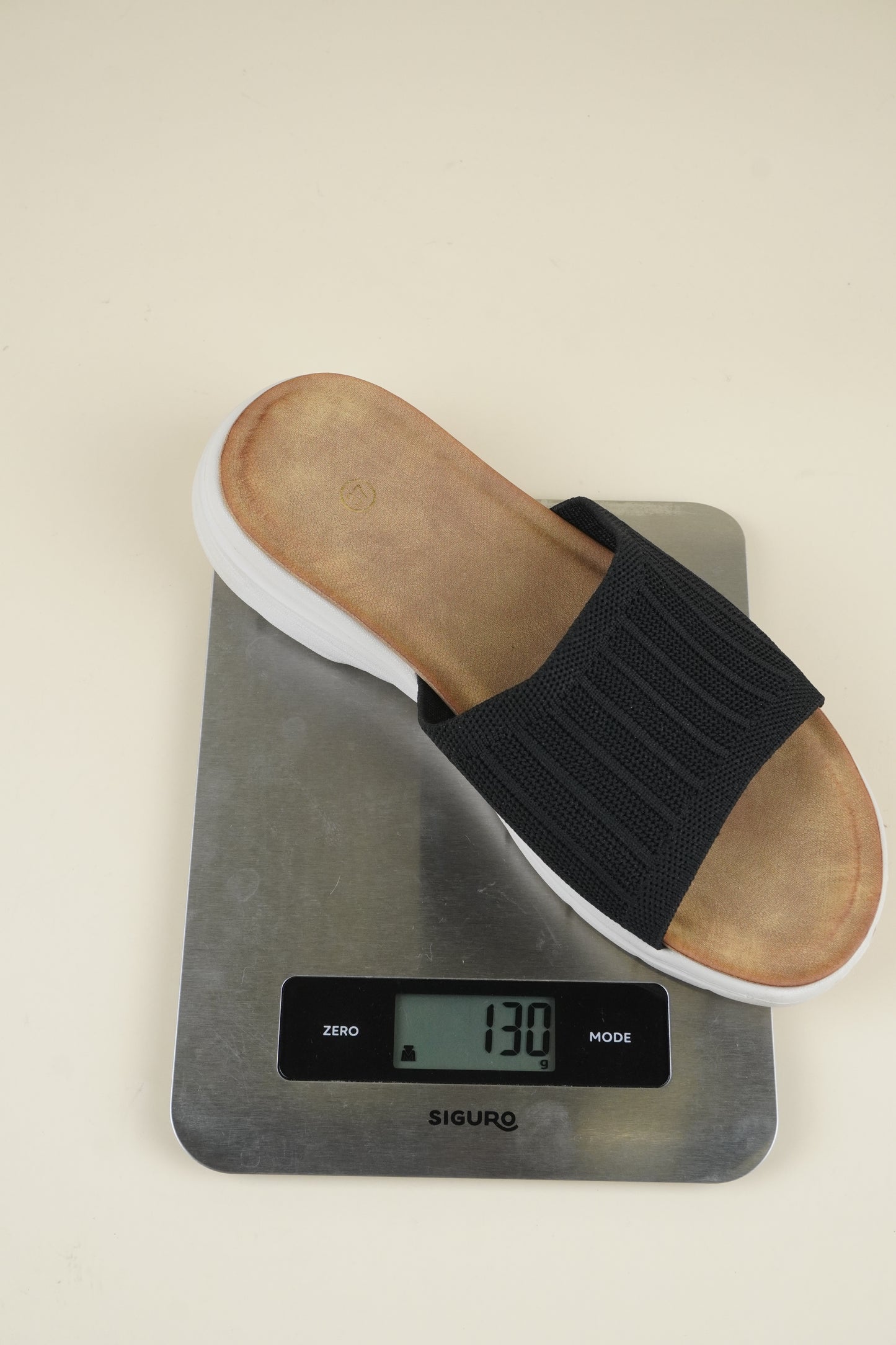 Fabric Light Weight Slippers - Black