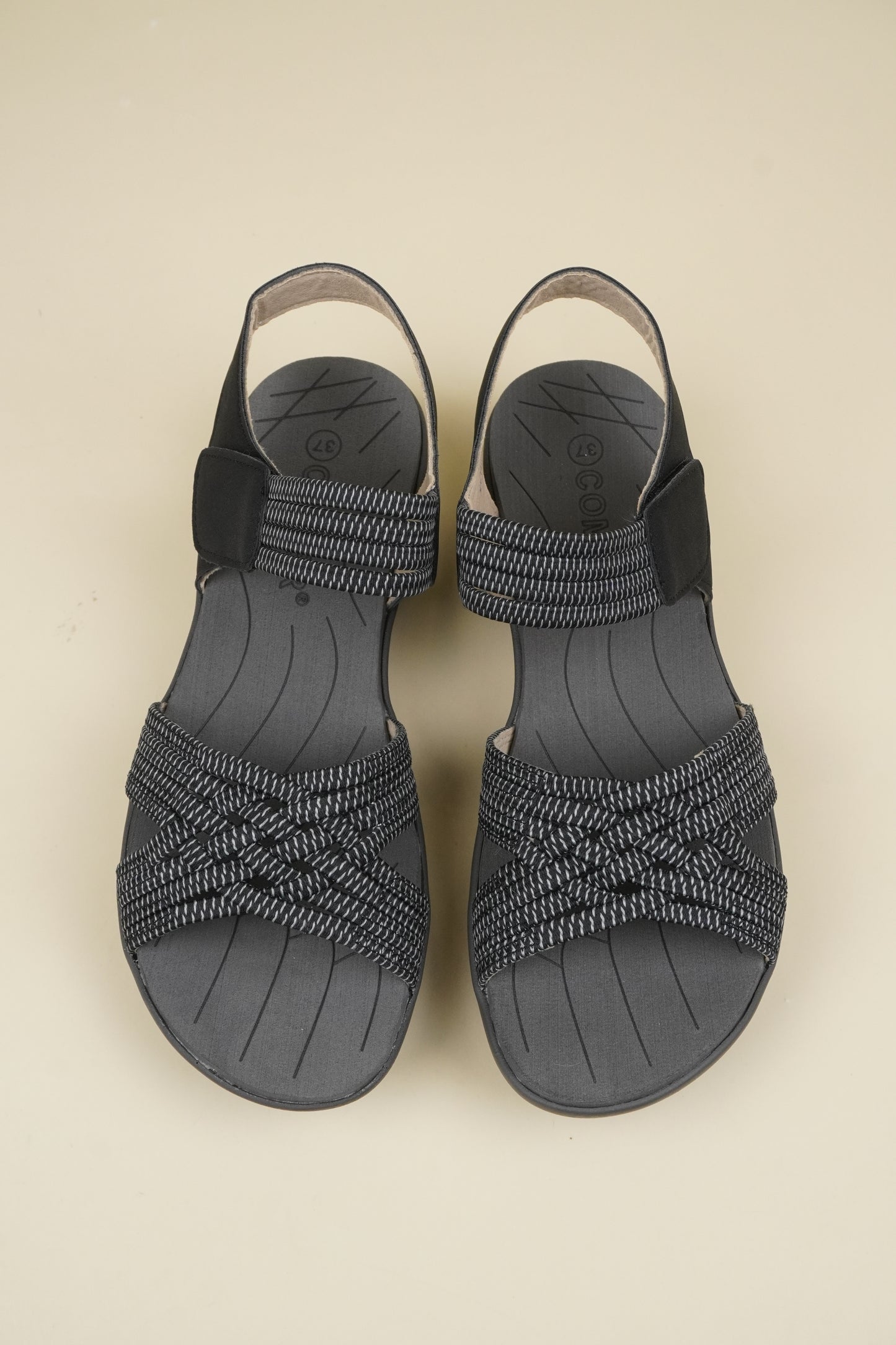 Women's Flex Comfort Sandals - Black