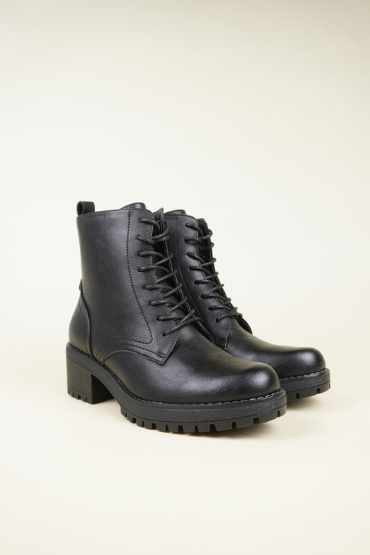 Heeled Ankle Boots - Black