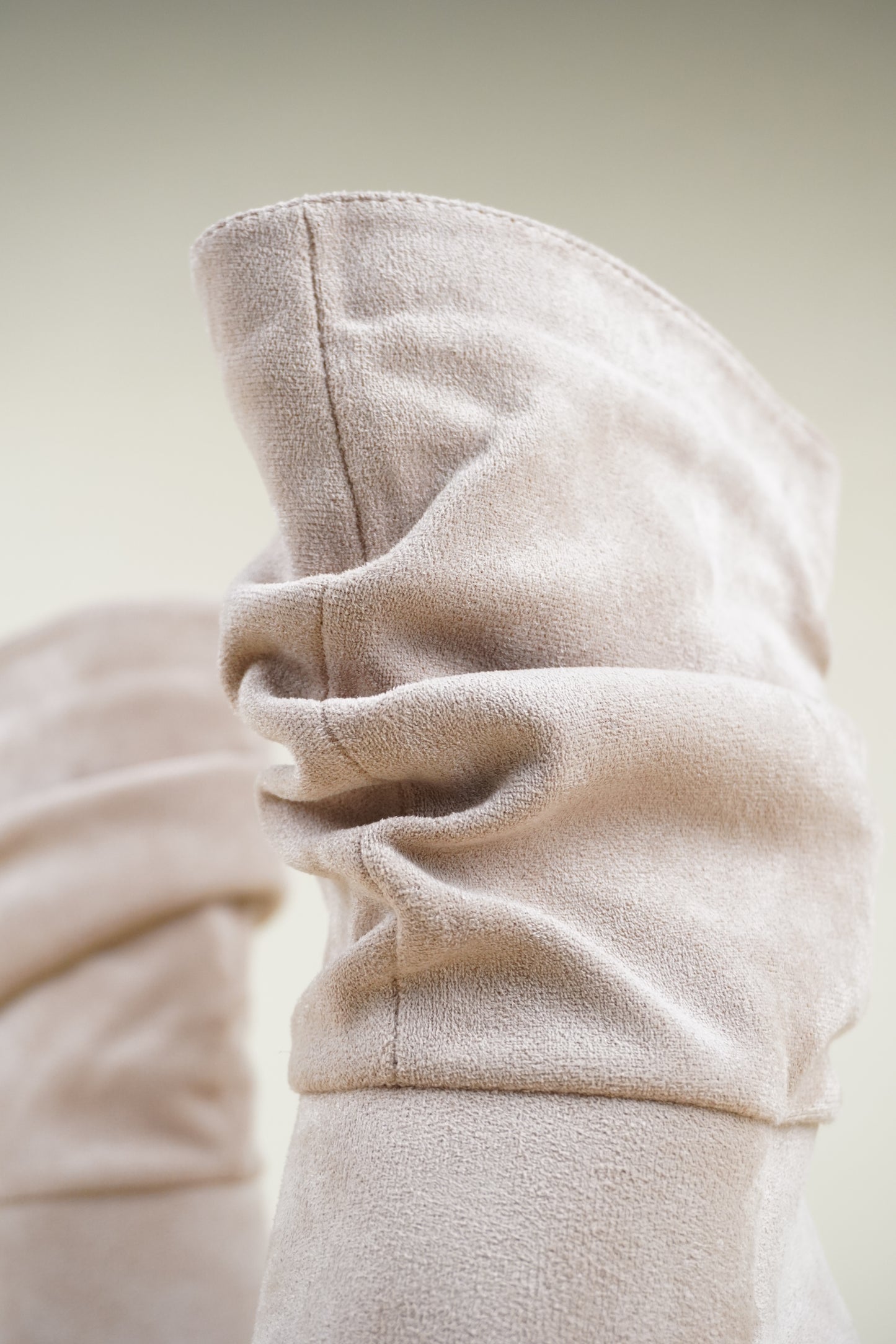 Ankle Boots with Stiletto Heels - Beige