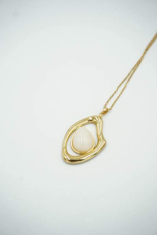 Aszimmetrikus Fehér Medál Nyaklánc