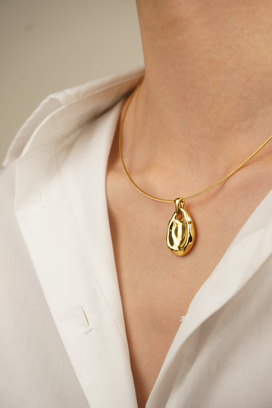 Aszimmetrikus Ovális Medál Nyaklánc