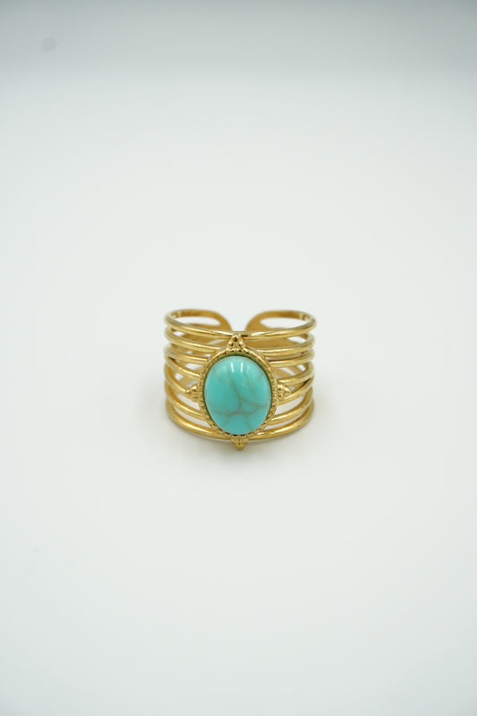 Türkiz Korona Gyűrű