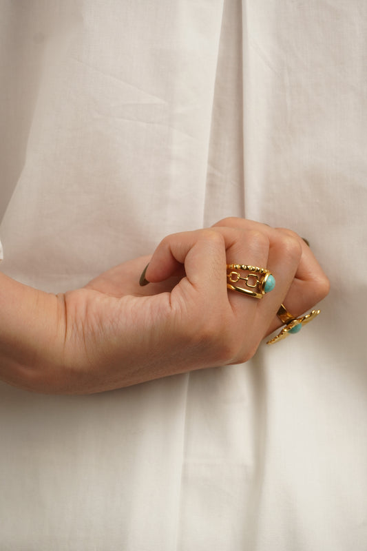 Türkiz Chain Gyűrű