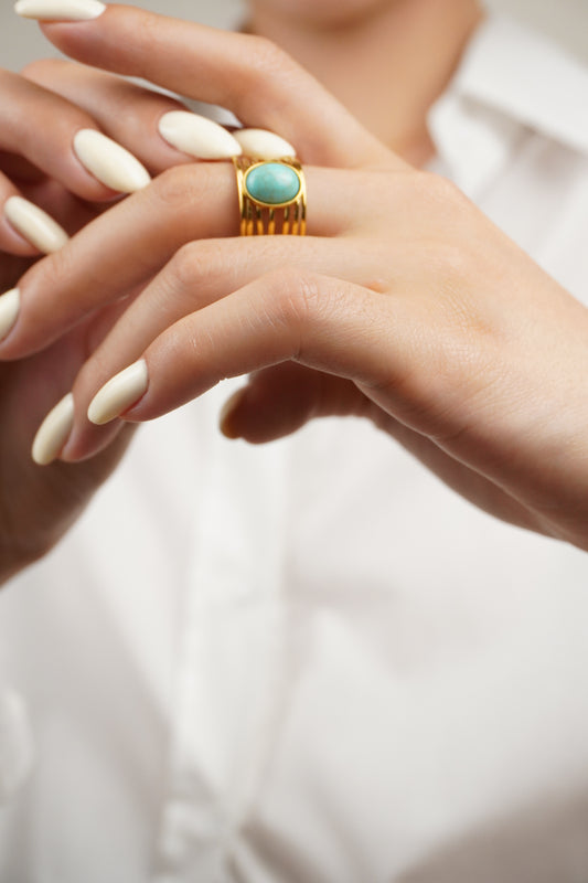 Türkiz Strap Gyűrű