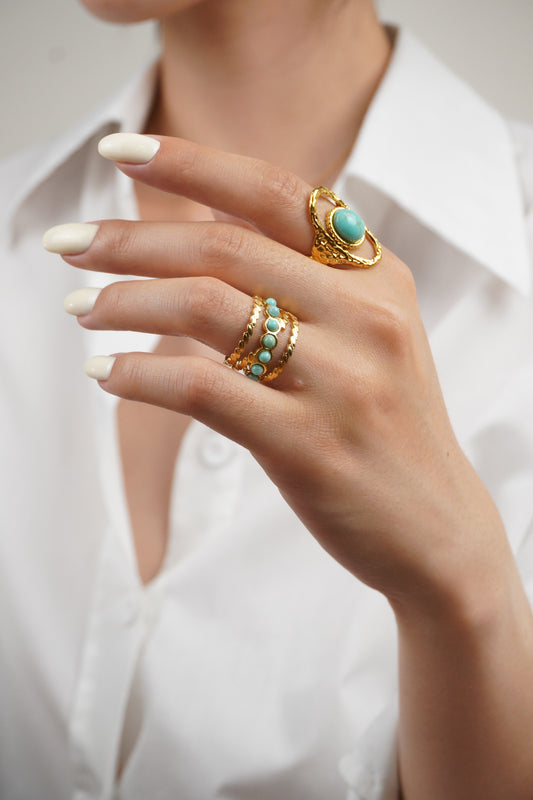 Türkiz Silk Gyűrű