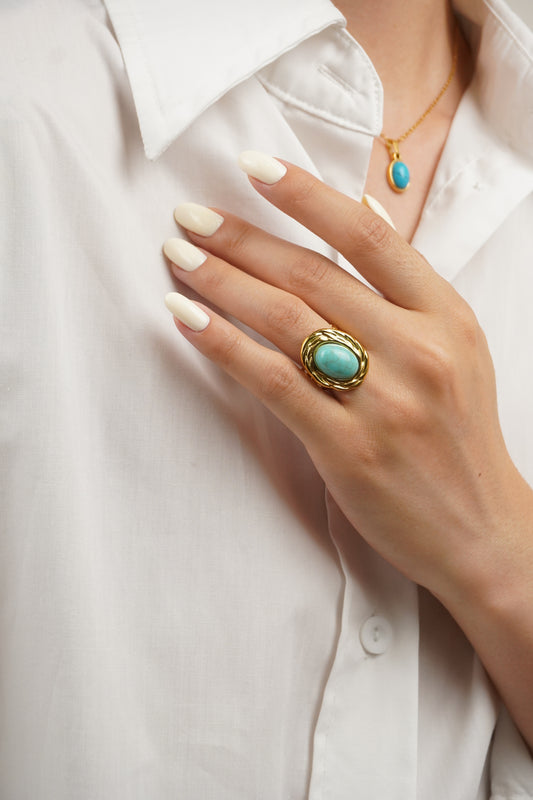 Türkiz Braids Gyűrű