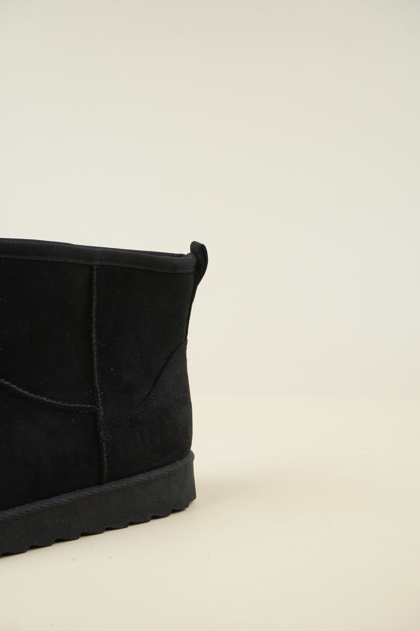 Suede Winter Snow Boots - Black