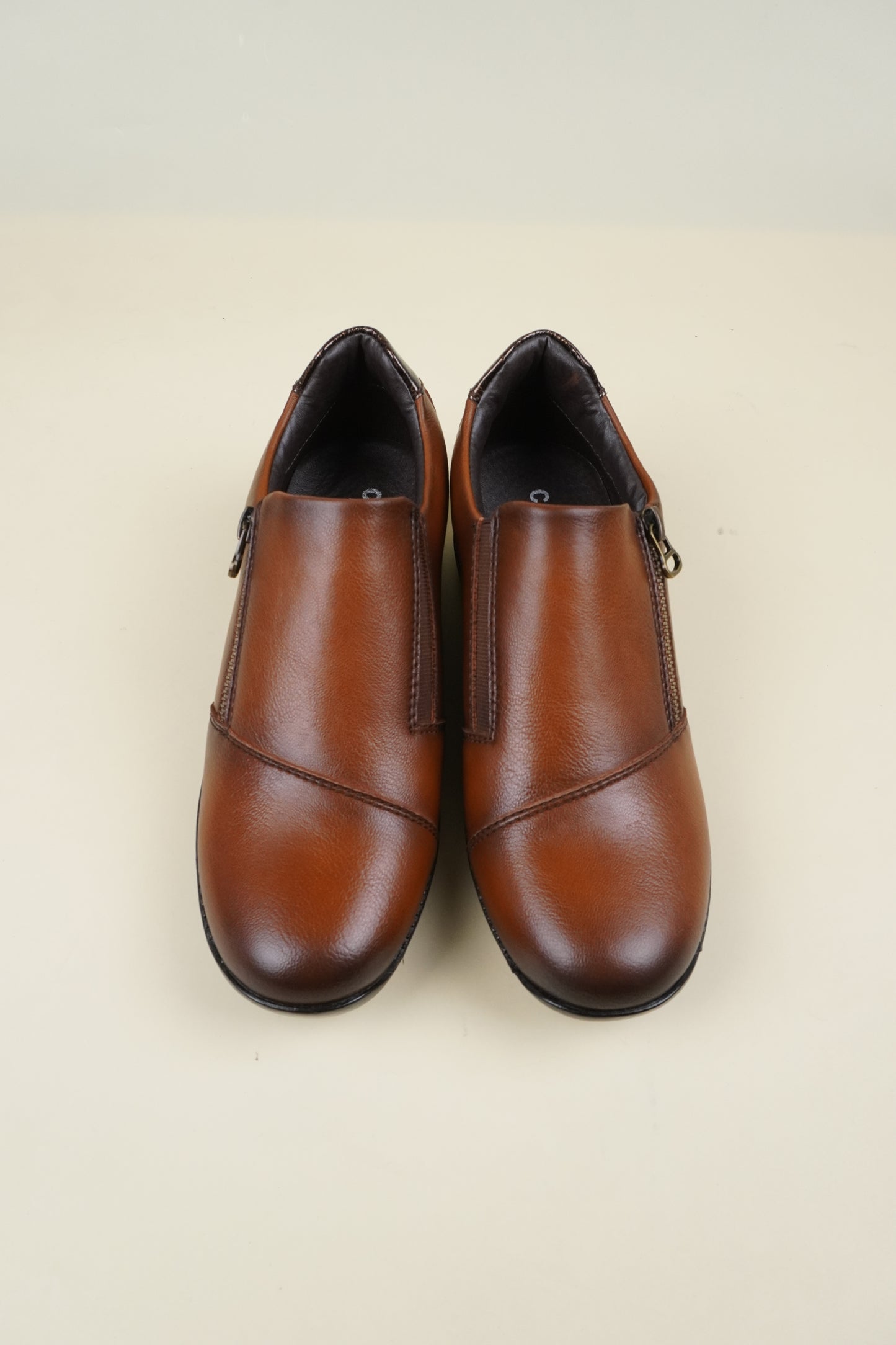 Comfort Slip-On Women's Shoes - Camel