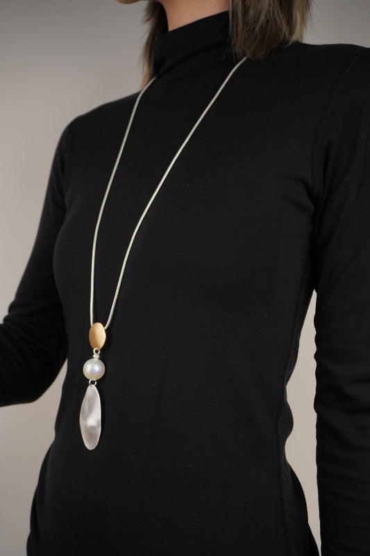 Vegyes Medál Hosszú Pulóver Nyaklánc