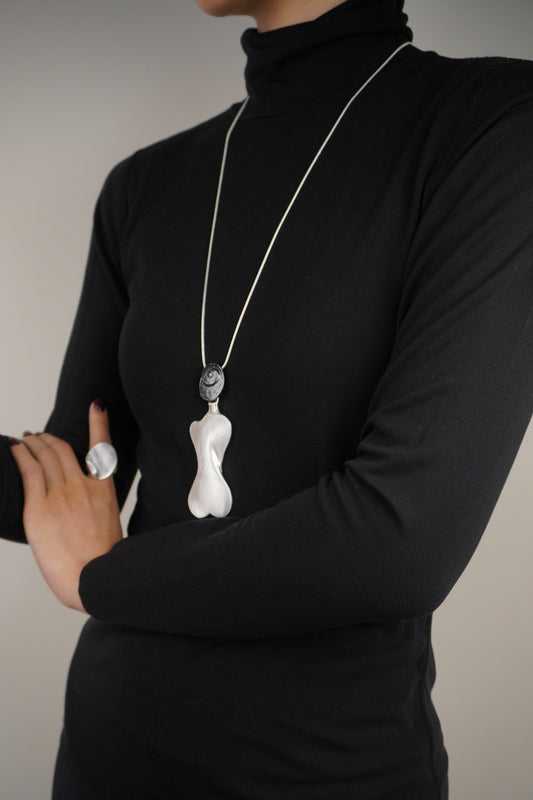 Hölgy Alakú Medál Hosszú Pulóver Nyaklánc