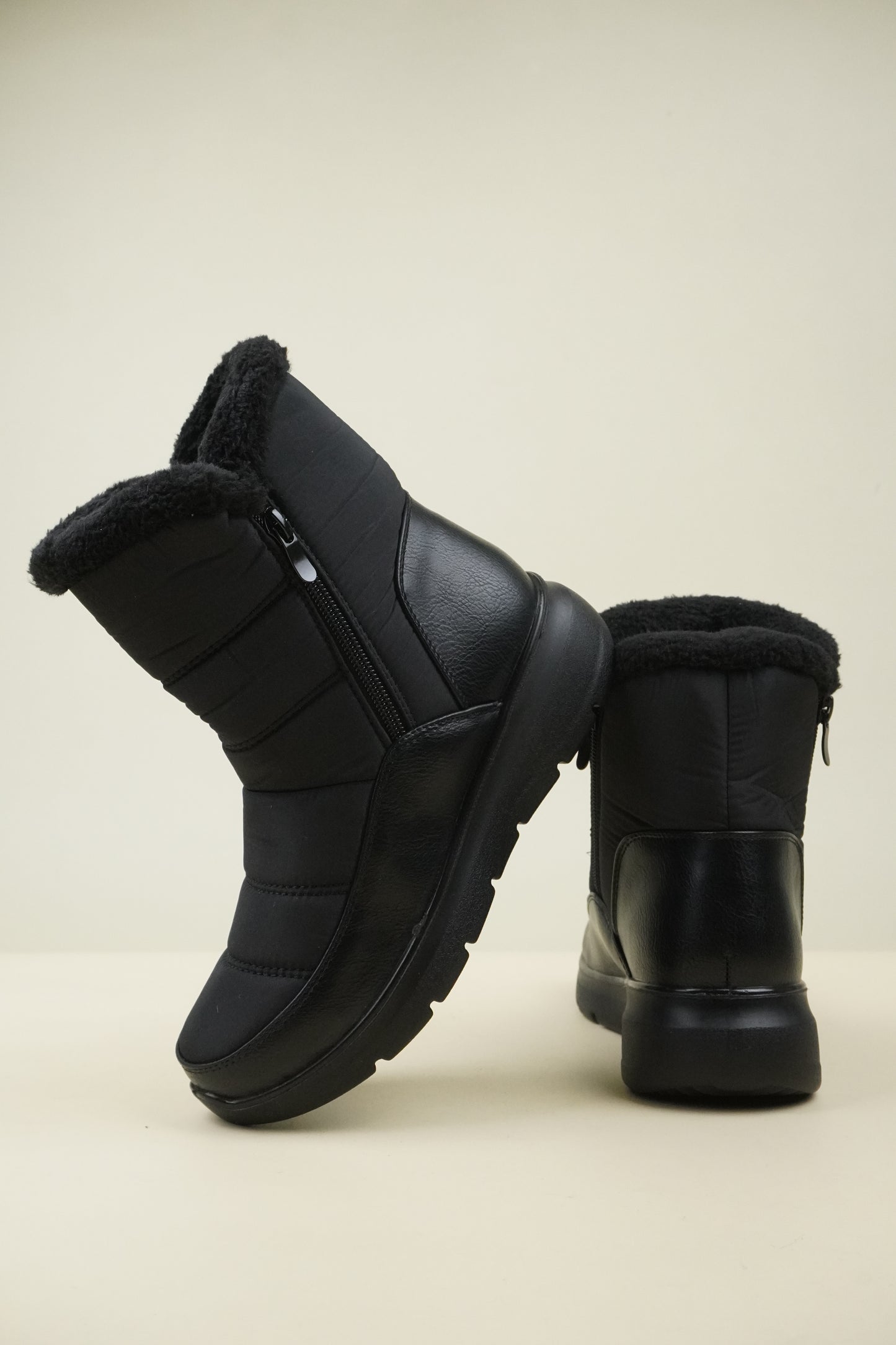 Women's Winter Snow Boots - Black