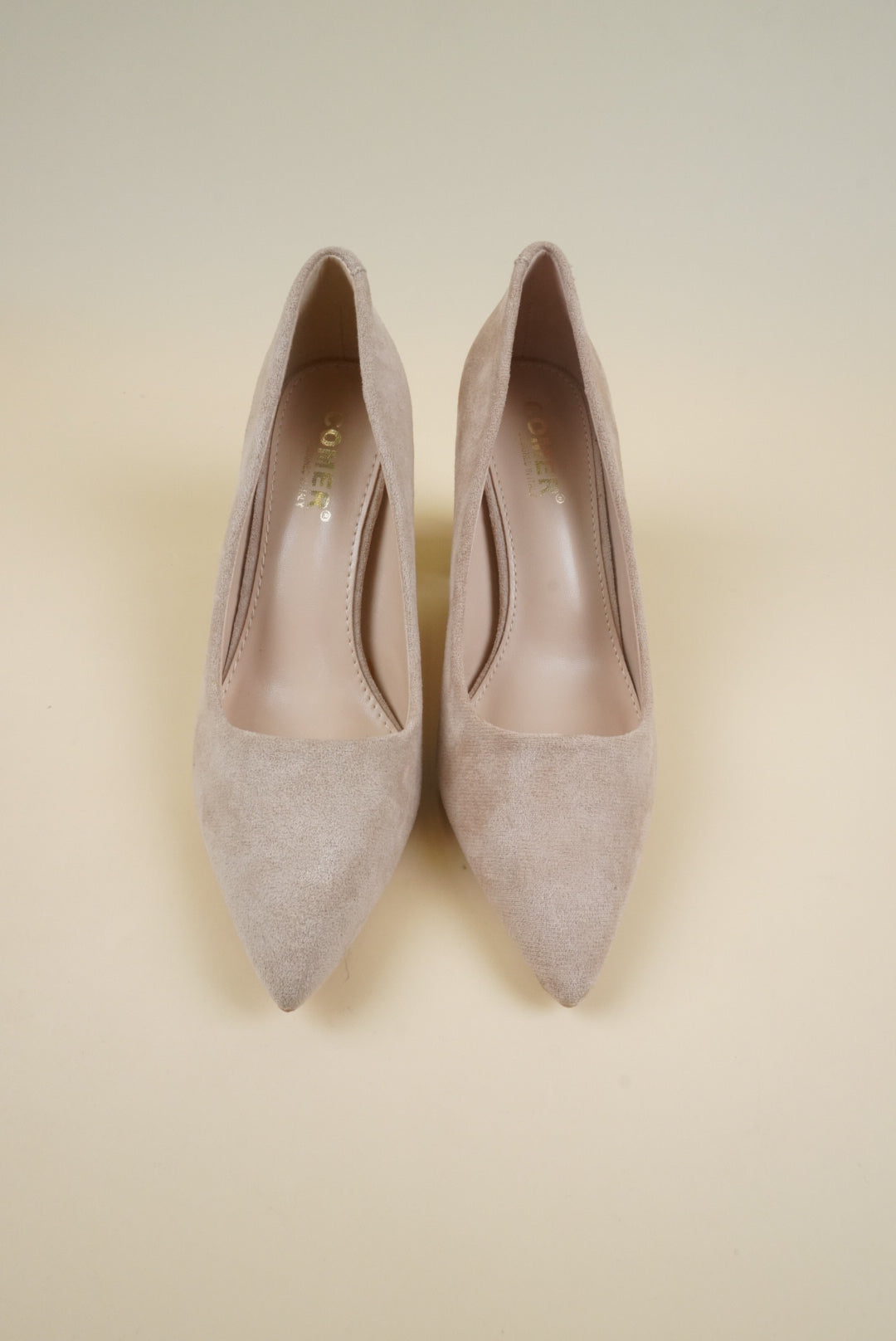 Suede Pumps - Beige