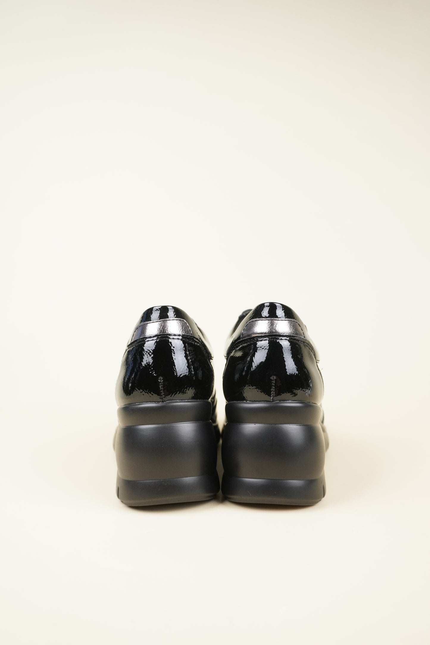 Women's Wedge Sneakers - Black