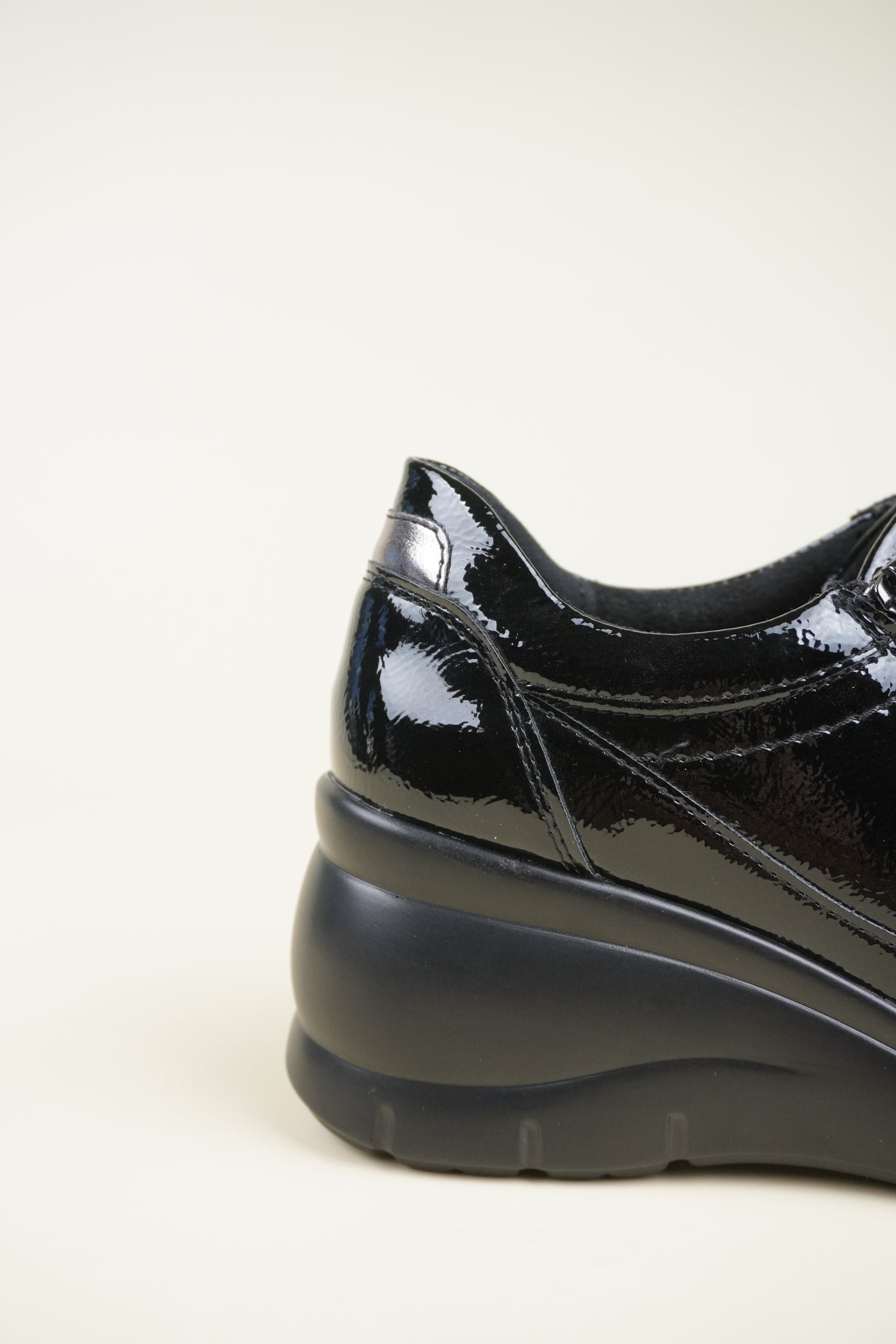 Women's Wedge Sneakers - Black