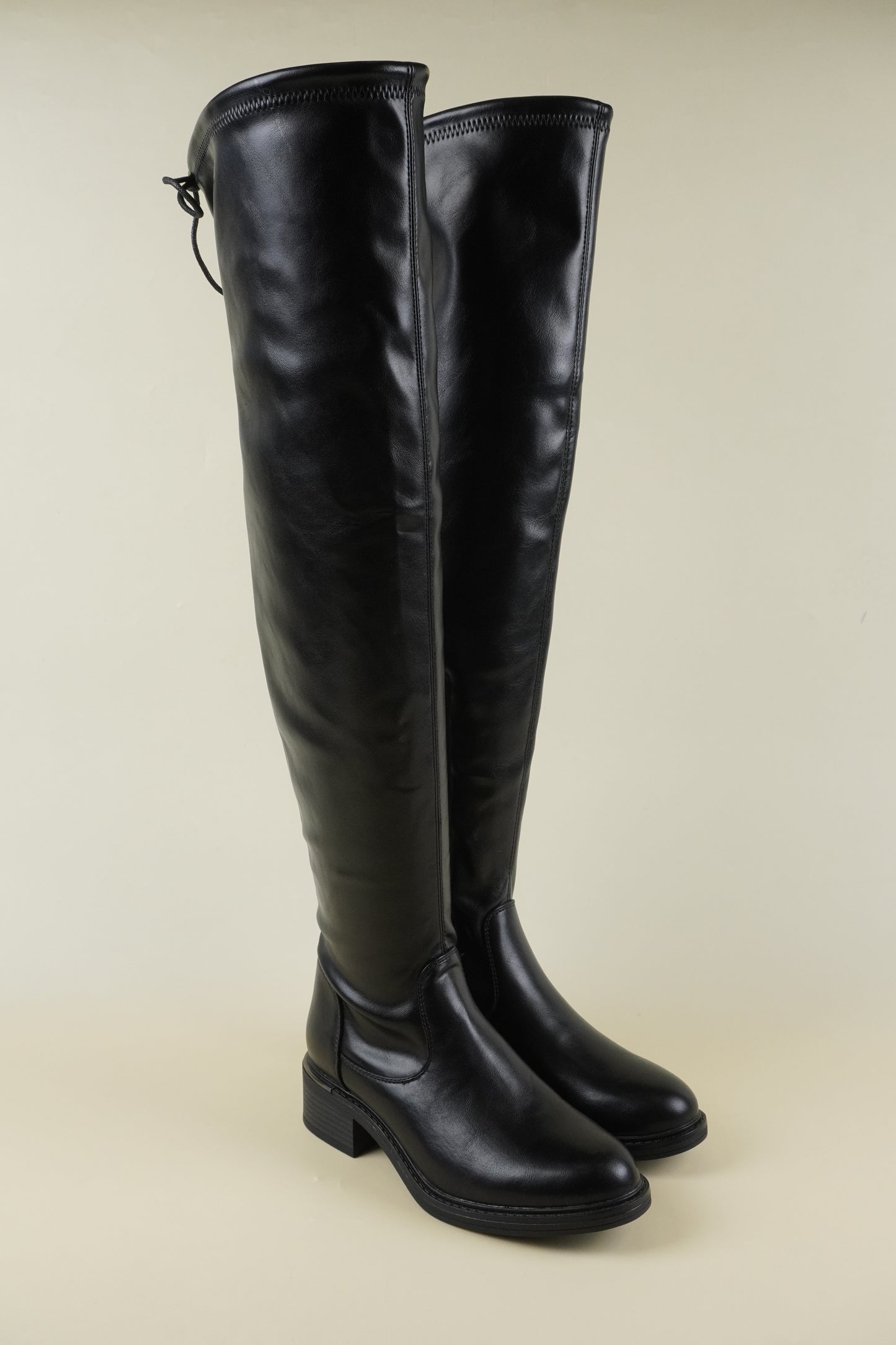 Térd Fölötti Csizma - Fekete