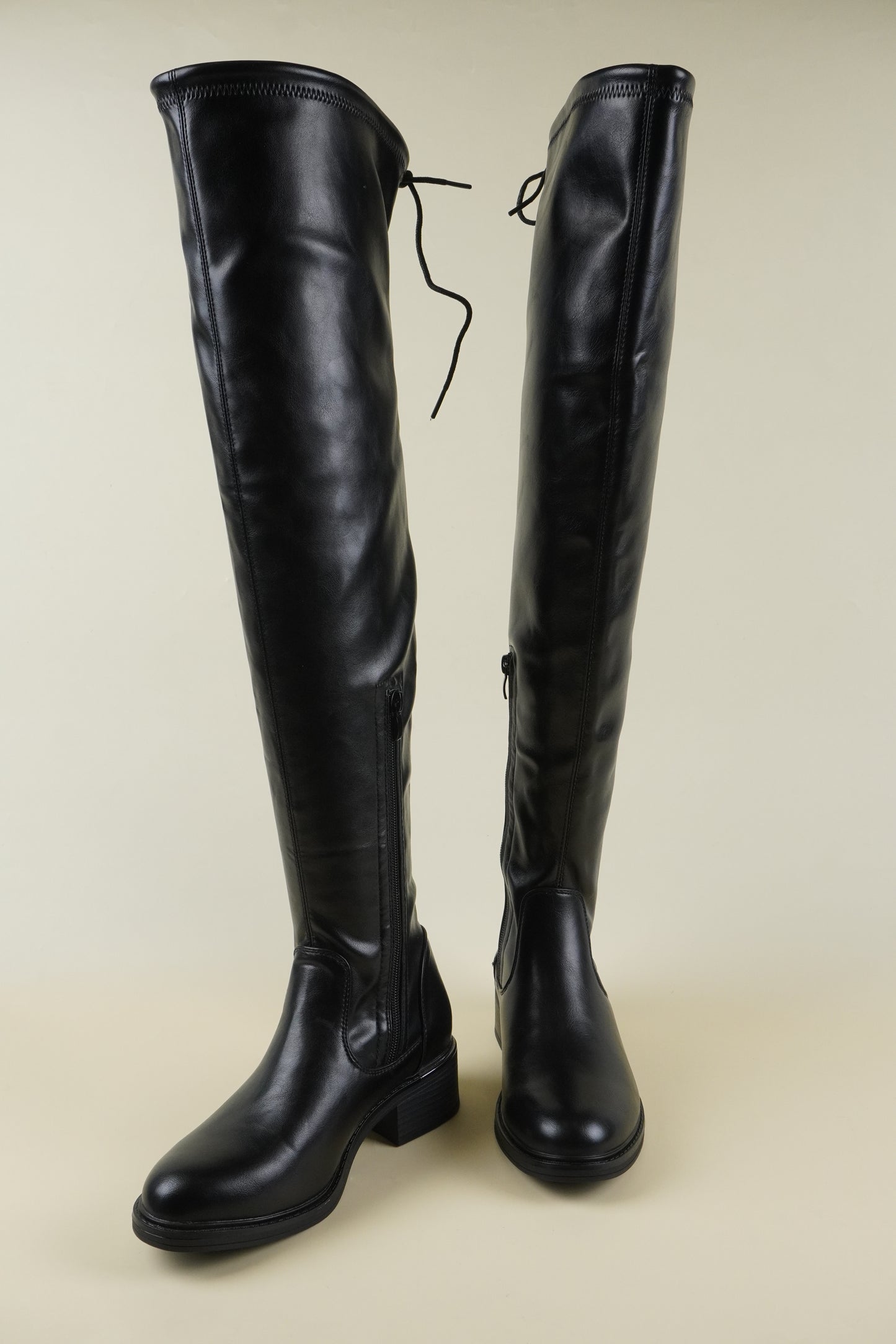 Térd Fölötti Csizma - Fekete