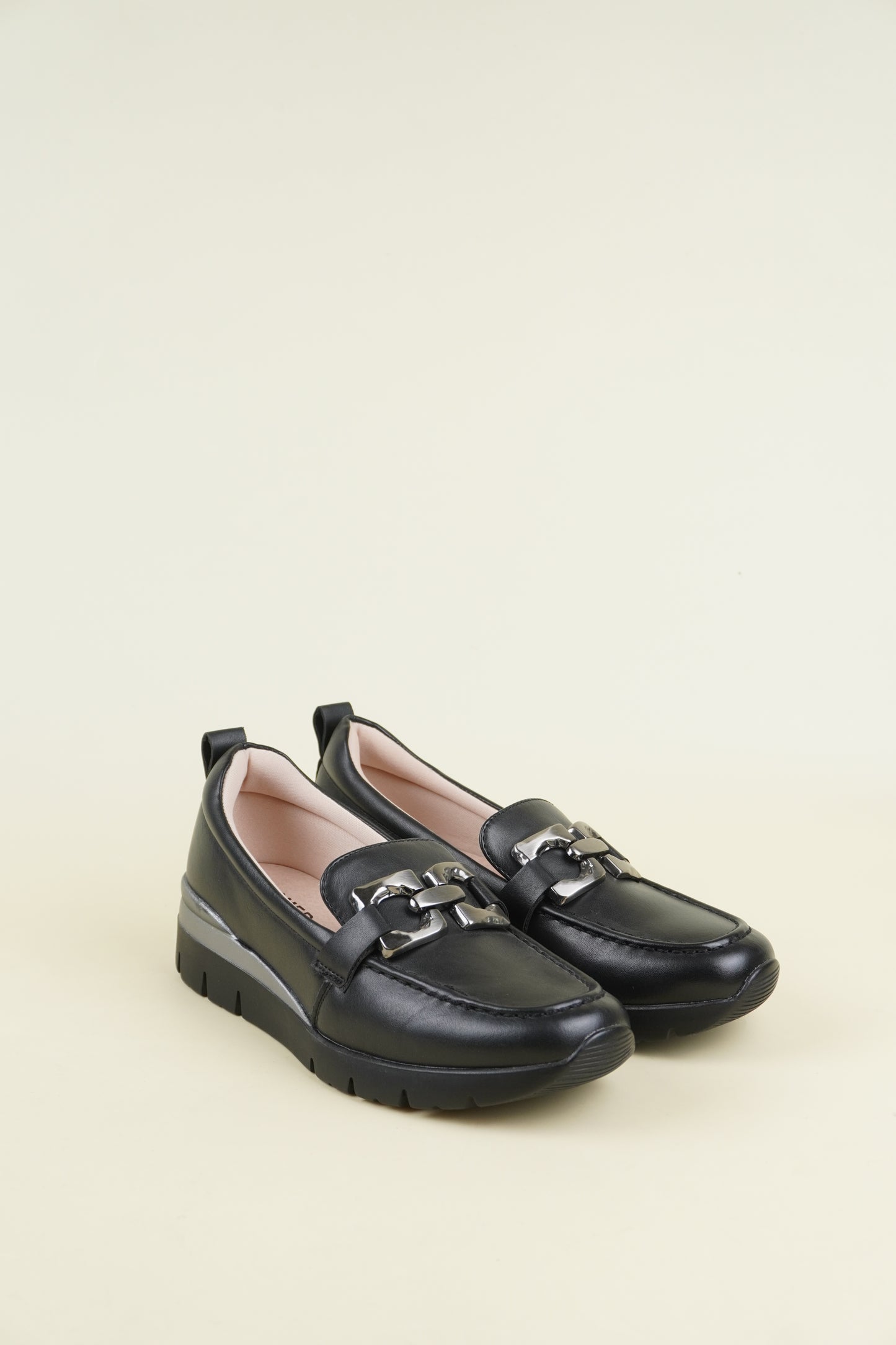 Ladies' Wedge Loafers - Black