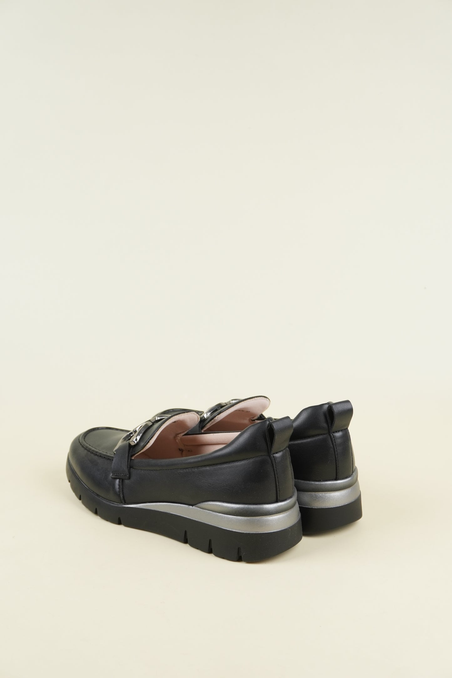 Ladies' Wedge Loafers - Black