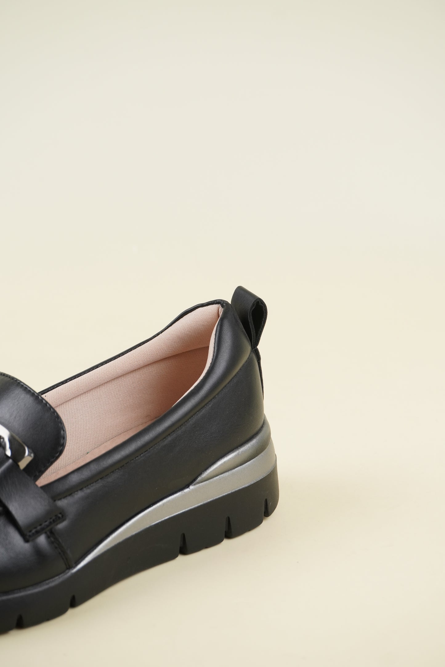 Ladies' Wedge Loafers - Black