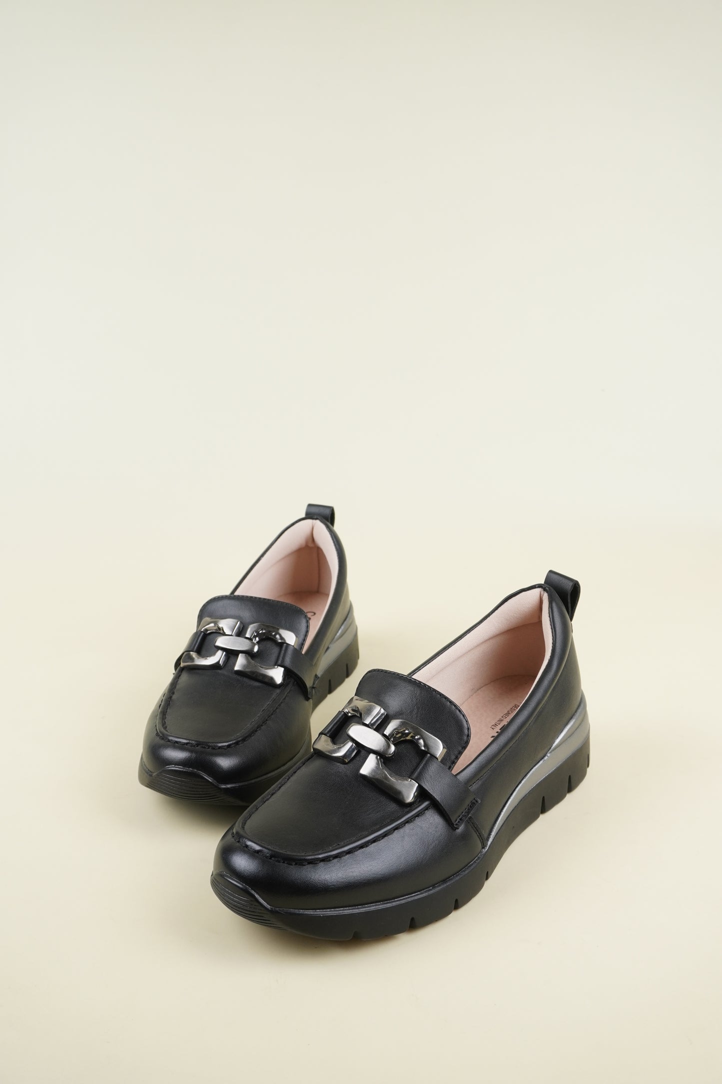 Ladies' Wedge Loafers - Black