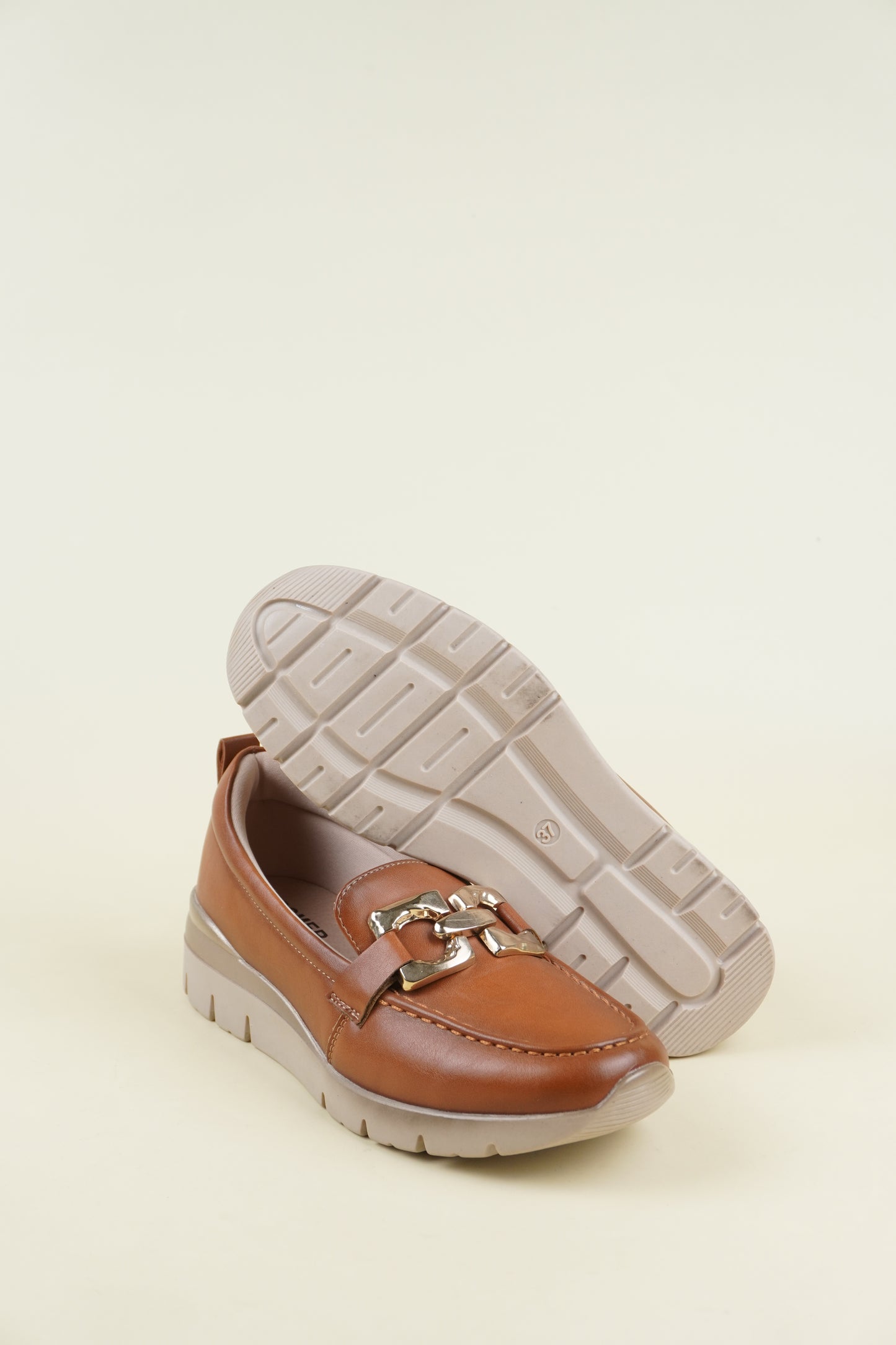 Ladies' Wedge Loafers - Camel