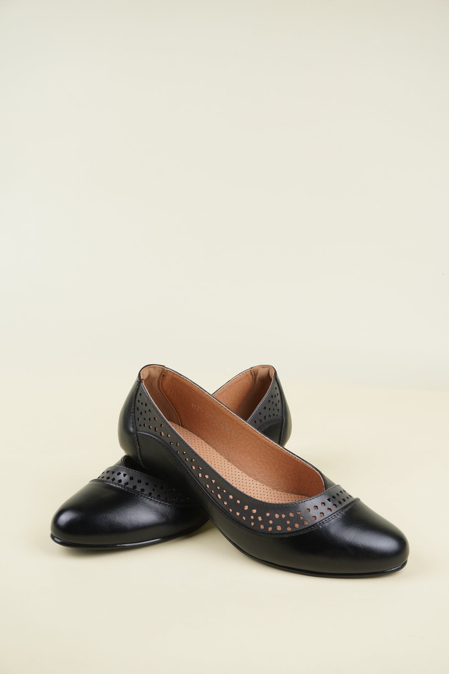 Ladies' Low Heel Pumps - Black